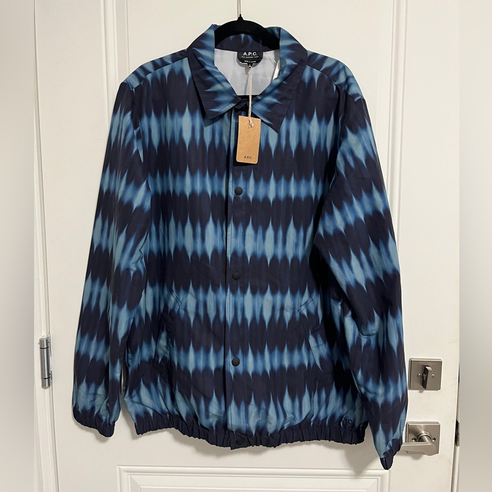 NWT - A.P.C. Men's Water Repellent Tie-Dyed Vladimir Jacket - Size XL